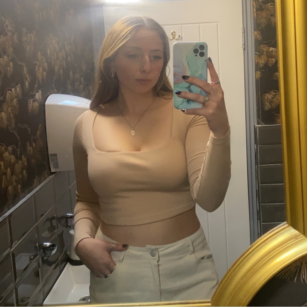 Zara blush colored long sleeve